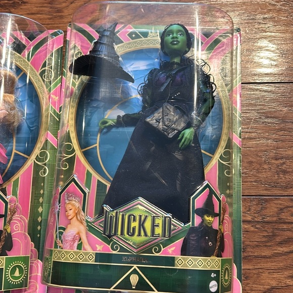 Mattel Wicked Movie Glinda Nessarose Elphaba Dolls MISPRINT ERROR  NEW s… - Picture 5 of 11